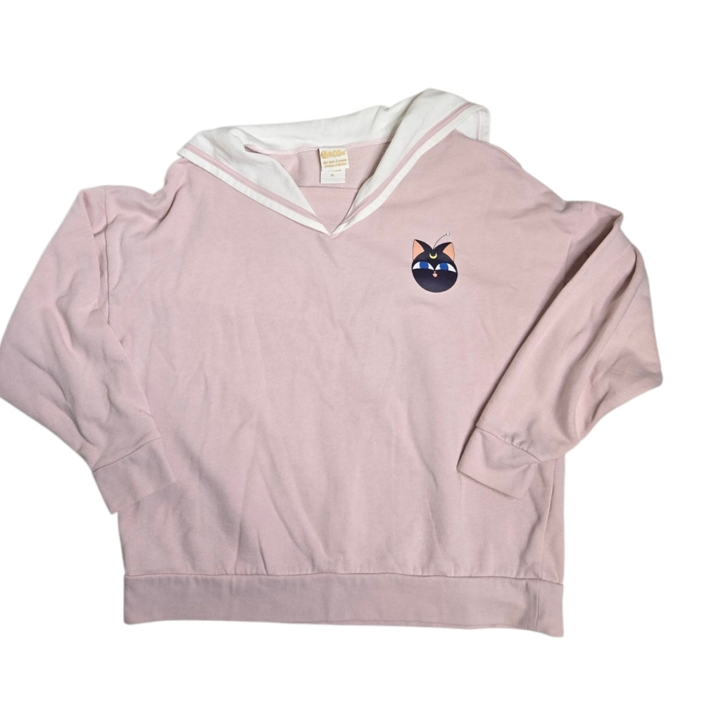 SAILOR MOON Her Universe Chibi-Usa schoolgirl‎ collar sweater sweatshirt XL - Picture 3 of 11